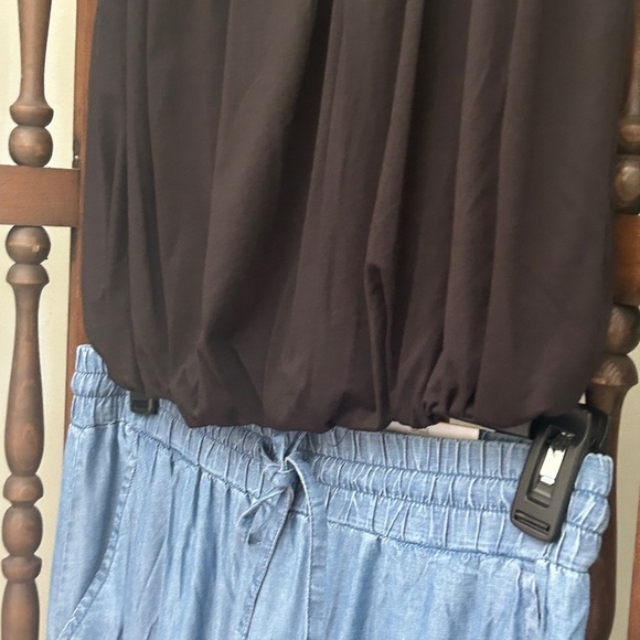 Bubble Top Black Women's Medium New With Tags Sexy Bubble Pleated Top - Picture 8 of 10